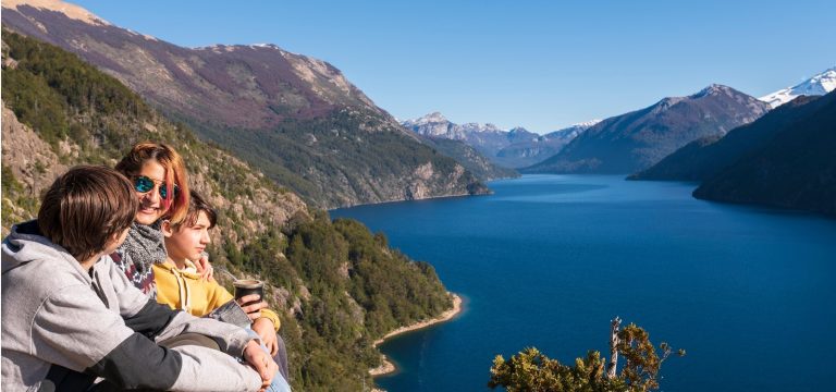 Family,Enjoying,Some,Delicious,Mate,While,Contemplating,The,Landscape,Of