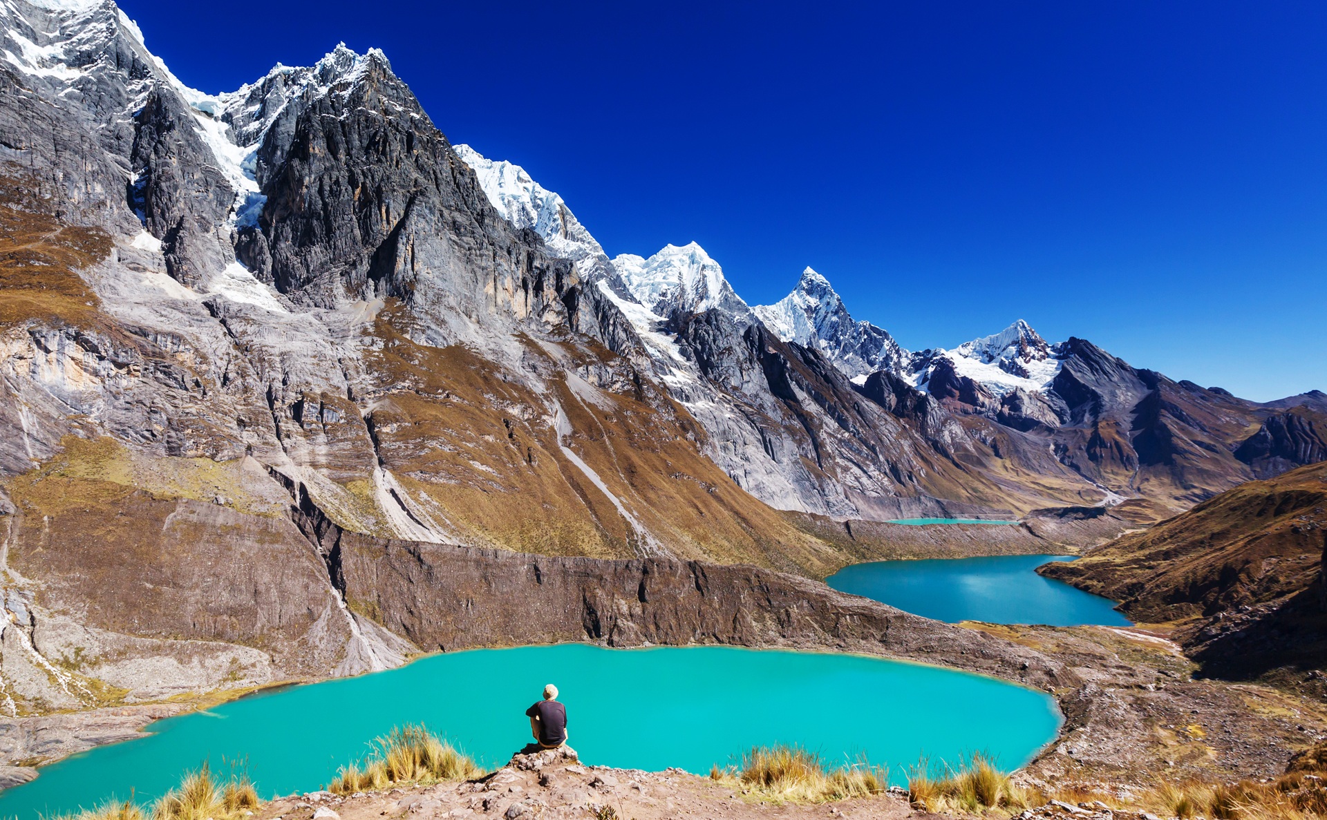 The,Three,Lagoons,At,The,Cordillera,Huayhuash,,Peru