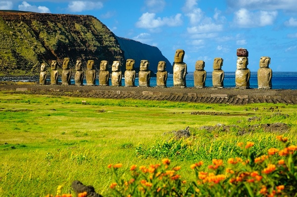 The-ancient-Moai-of-Ahu-Togariki-on-Easter-Island